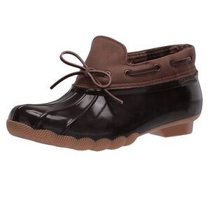 Skechers Pond-Posy One-Waterproof Bow Duck Shoe Rain Boot Size 9 Ankle High NWOT